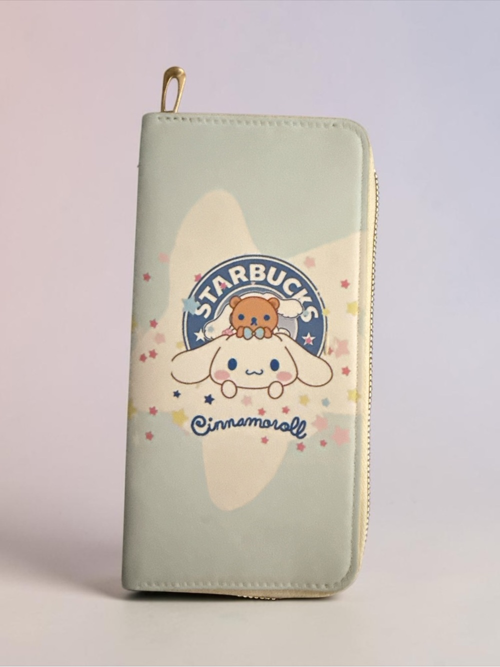 SB Cinnamoroll Mint Green Zip Wallet